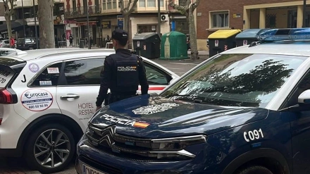 Un agente de la Policía Nacional en Zamora