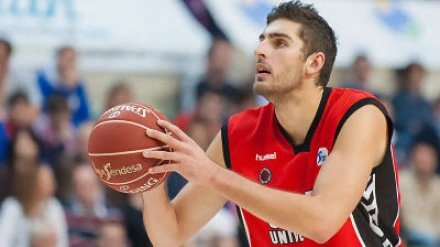 Antelo durante su primer año en UCAM CB