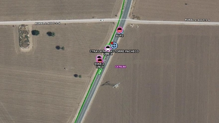 La carretera donde se ha producido el accidente