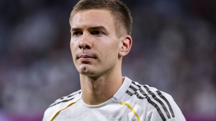 Franco Mastantuono, en un partido con el Real Madrid