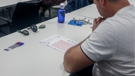 Un aspirante a las oposiciones de trabajador de la Administración General del Estado