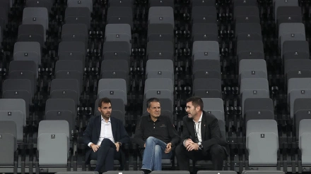 Enric Carboinell, Pedro Martínez y Luis Arbalejo, antes del choque ante el San Pablo Burgos