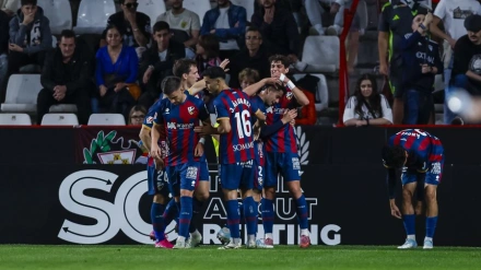 Imagen del partido del Huesca en Albacete