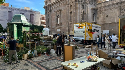 El centro histórico de Murcia se convierte en plató de cine