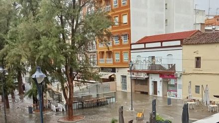 Plaza de la Libertad, en torno a las 14.30 horas