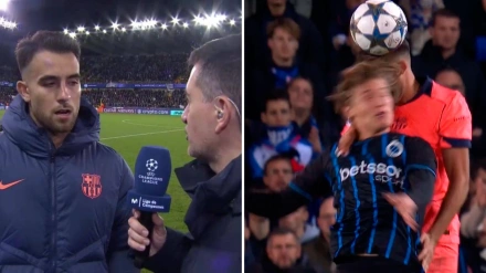 Eric García cree que tiene la nariz rota