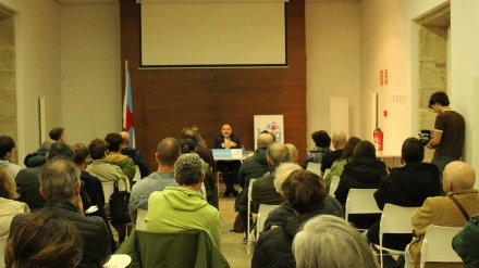 El acto del BNG se celebró en las instalaciones del antiguo Hospicio