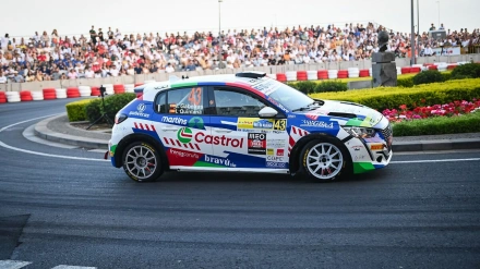 Iago Gabeiras e Ian Quintana en el pasado Rally de Madeira