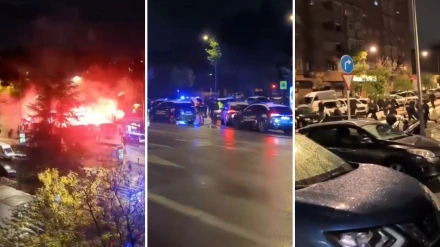 Los radicales del Rayo y del Lech Poznan se citaron en la noche de este miércoles
