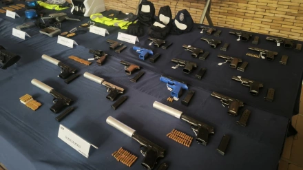 Armas de fuego y munición empleadas por criminales en la Costa del Sol,muy violentos y con un elevado grado de especialización