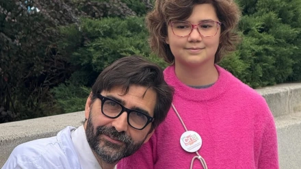 El doctor Antonio Pérez y Lucía, paciente con leucemia