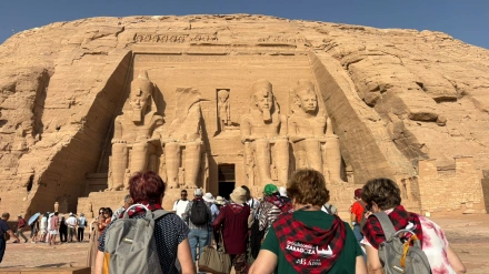 El  grupo de peregrinos de Zaragoza en Egipto