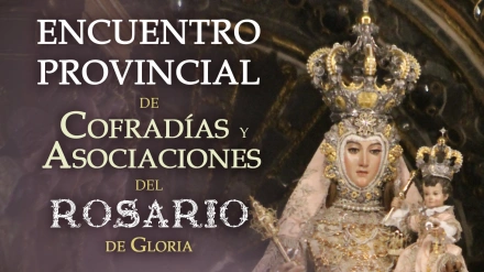 Cartel del I Encuentro Provincial de Cofradías del Rosario de Gloria