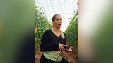 Mara, agricultora, en el vídeo