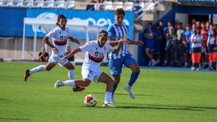 Mateo Enríquez, jugador del Águilas FC en un momento del partido