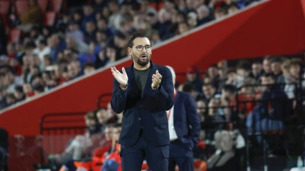 José Bordalás, durante el partido entre el Mallorca y el Getafe
