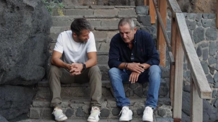 Aitor Sanz y Toño, en un vídeo oficial del CD Tenerife.