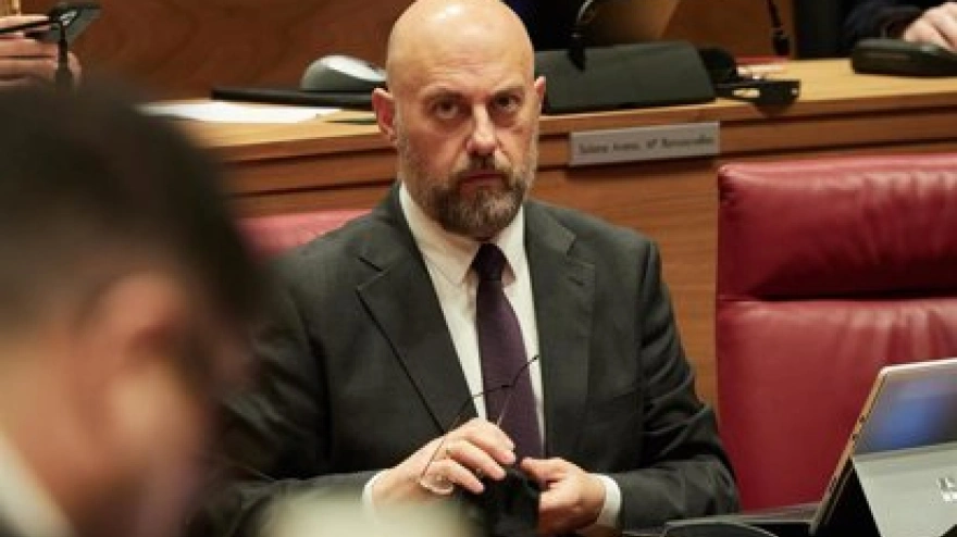 El consejero de Economía y Hacienda de Navarra, José Luis Arasti