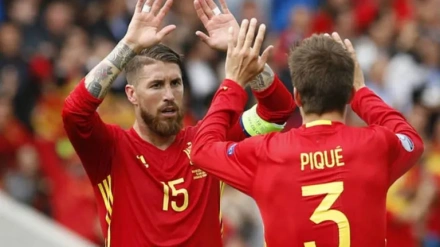 Piqué y Sergio Ramos