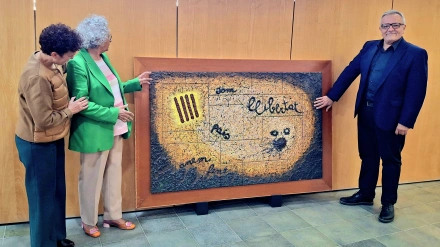 Cesión del mural de COPE al Musel del Taulell 'Manolo Safont' de Onda