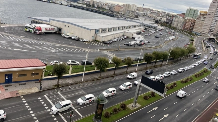 Manifestación de taxis en A Coruña