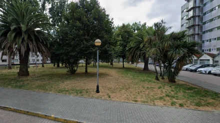 Uno de los parques del barrio de Caranza