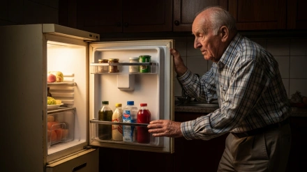 persona mayor en su cocina zaragoza