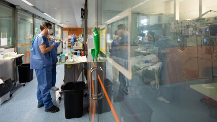 Trabajadoras médicas en barcelona