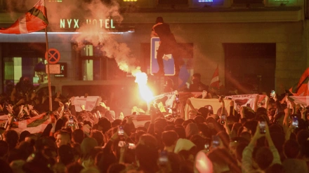 Cientos de jóvenes se han manifestado este sábado en Bilbao, convocados por la plataforma Palestinarekin Elkartasuna