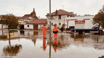 Imagen de las inundaciones por la borrasca 'Claudia' en las Minas de Riotinto (Huelva).REMITIDA / HANDOUT por AYUNTAMIENTO DE MINAS DE RIOTINTOFotografía remitida a medios de comunicación exclusivamente para ilustrar la noticia a la que hace referencia la imagen, y citando la procedencia de la imagen en la firma15/11/2025