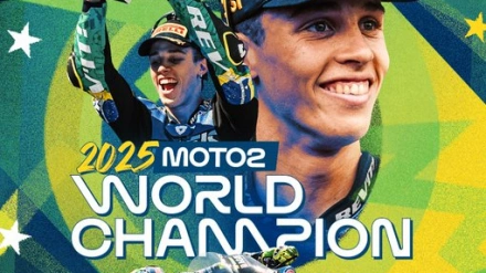 Diogo Moreira, campeón del mundo de Moto2