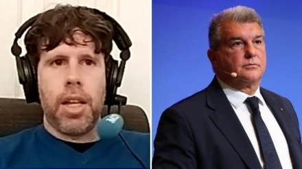 Dani Senabre y Joan Laporta