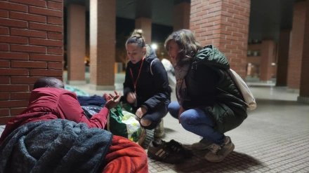 Imagen del último recuento de personas sin hogar por parte de Cruz Roja en Zaragoza