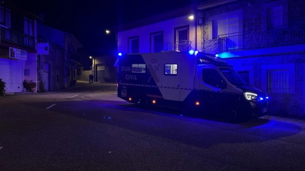 Imagen de la Guardia Civil en un pueblo de Zamora