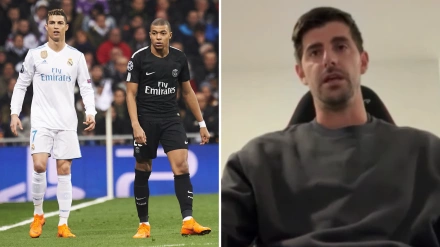 Cristiano Ronaldo, Kylian Mbappé y Thibaut Courtois