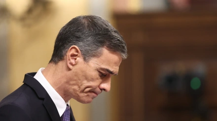 El presidente del Gobierno, Pedro Sánchez, durante una sesión de control al Gobierno