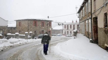 Nieve en Aragón y frio