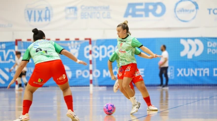 Un entrenamiento esta temporada de Poio Pescamar