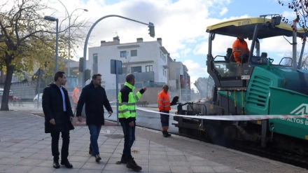 Asfaltado en Tudela
