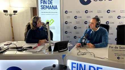 Cristina López Schlichting y Francisco Rodríguez Guerrero, presidente de la Diputación de Granada