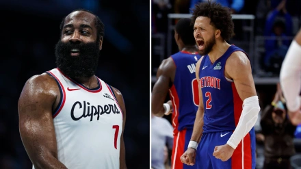 James Harden y Cade Cunningham fueron las figuras de la noche en la NBA.