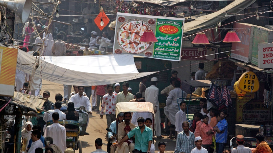 Calles de Nueva Delhi. India