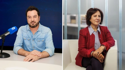 Jorge Bustos y Teresa Peramato