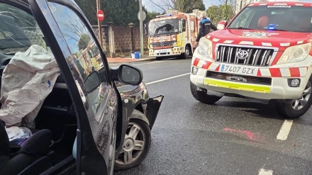 Lugar del accidente en la carretera de Castilla