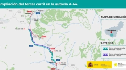 Ampliación del tercer carril en la autovía A-44