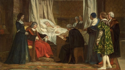 'Isabel la Católica dictando su testamento', Eduardo Rosales Gallinas (1864)