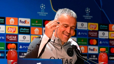 Luis Enrique Martínez, entrenador del PSG, en rueda de prensa