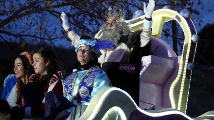 Cabalgata de los Reyes Magos de Plasencia en 2025. EFE/Eduardo Palomo