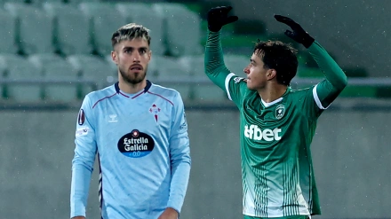 Petar Stanic, tras marcar un hat-trick con el Ludogorets frente al Celta en la Europa League