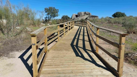 Nueva senda accesible en Los Barruecos